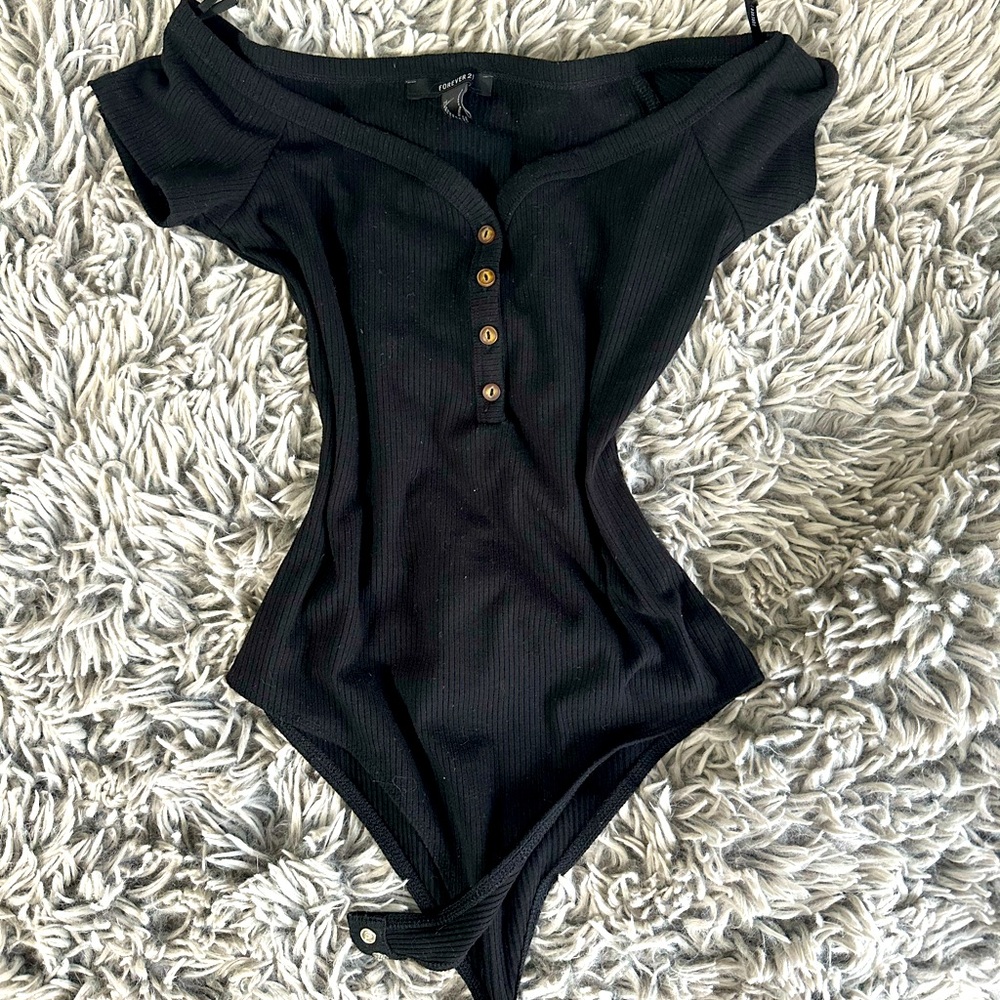 Target Size US Small Black Bodysuit